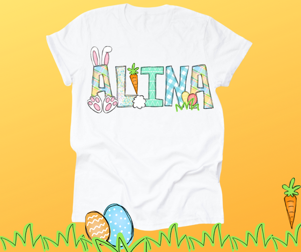 Easter Themed Name Tee- Custom Name