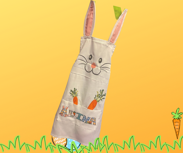 Kids Easter Bunny Custom Apron