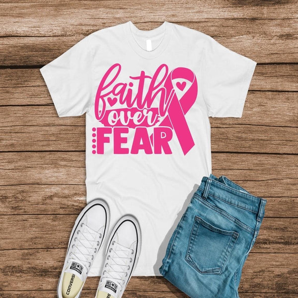 Faith over Fear- Pink Ribbon