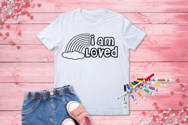 I am Loved coloring T-shirt